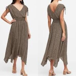 Banana Republic‎ Giraffe Print Midi Dress Size 12 EUC